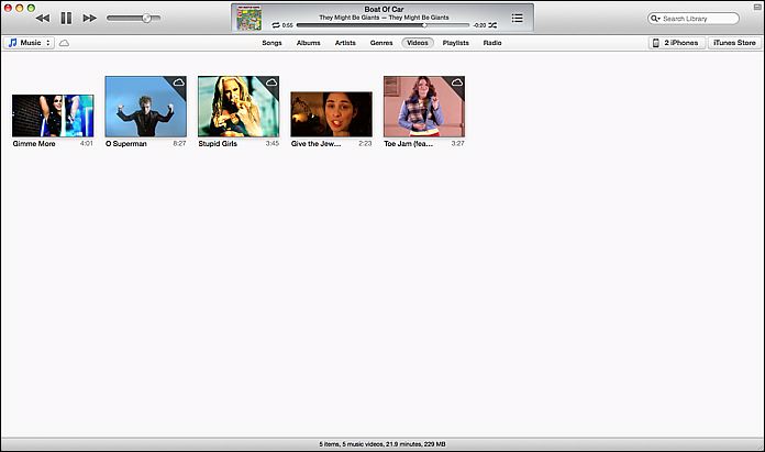iTunes 11 Video View